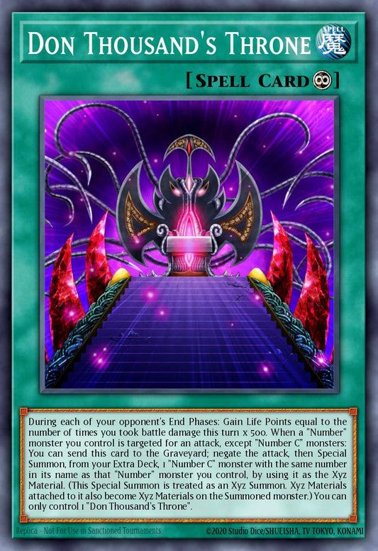 (059) YuGiOh TCG PRIO: Primal Origin Single: Don Thousand's Throne  Rare