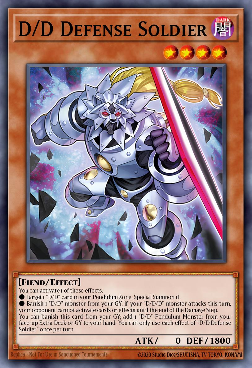 (002) YuGiOh TCG DOOD: Doom of Dimensions Single: D/D Defense Soldier Common