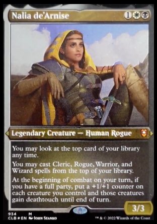 (934) Magic The Gathering Commander Legends: Battle for Baldur's Gate: Extras Single: Nalia de'Arnise (V.3) Special