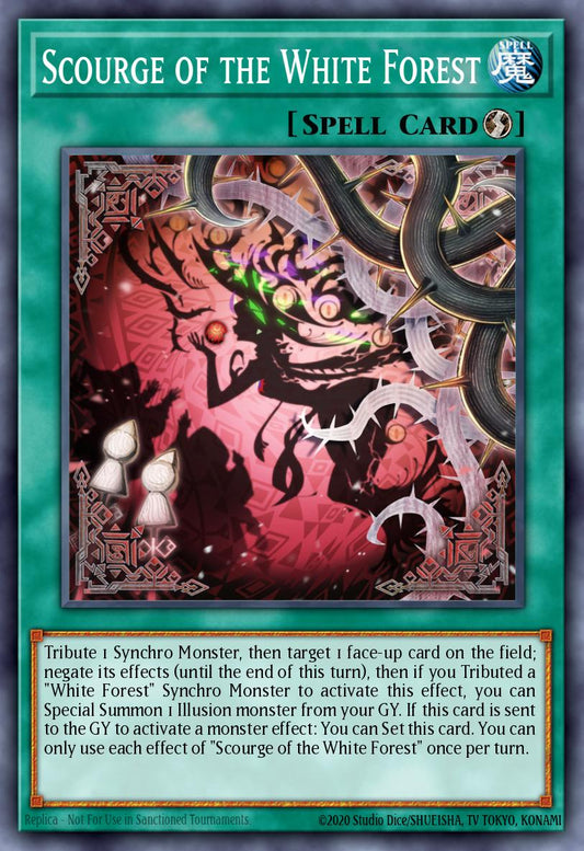 (250) YuGiOh TCG MP25: 2025 Mega-Pack Tin Single: Scourge of the White Forest  Ultra Rare