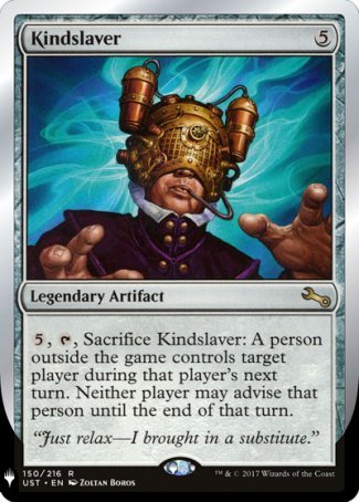(150) Magic The Gathering The List Single: Kindslaver Rare