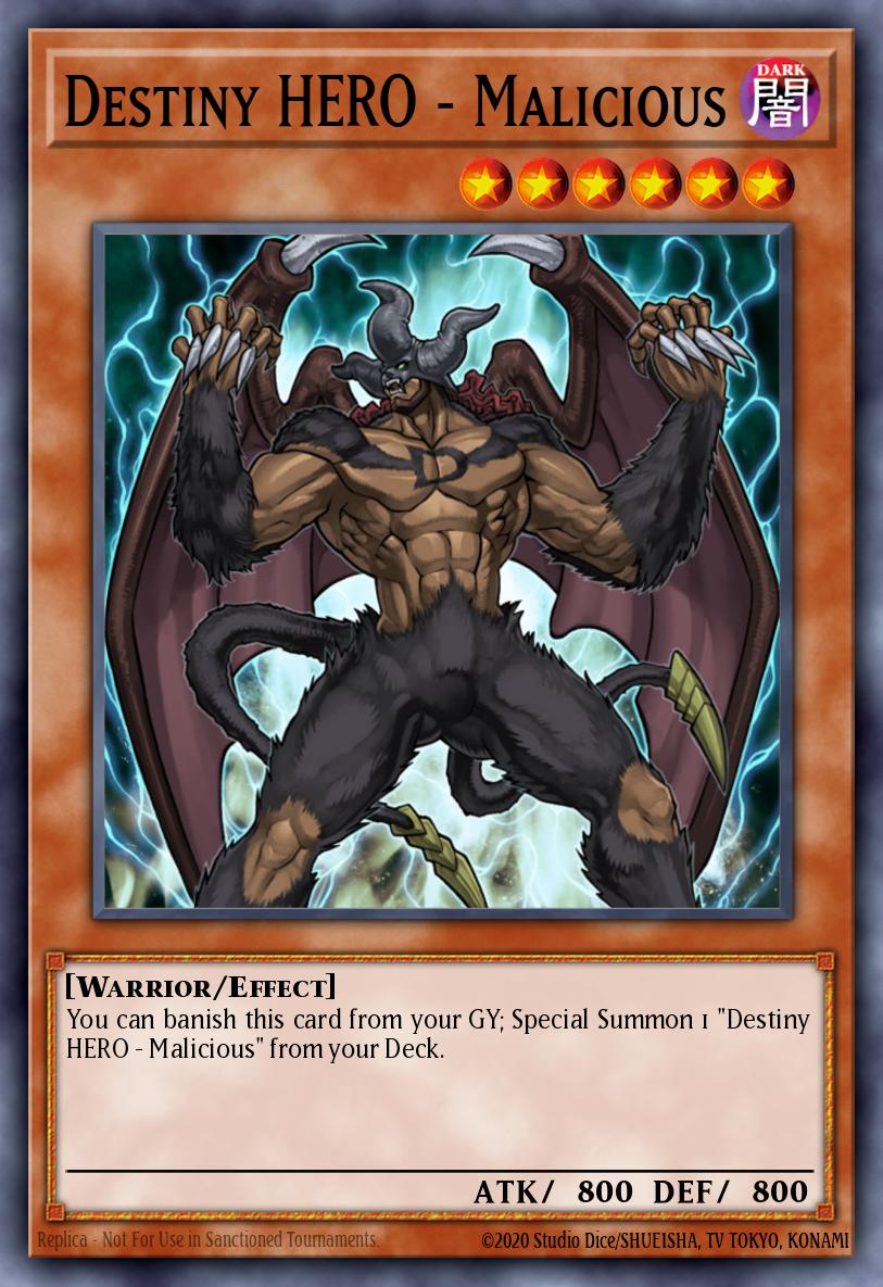 (001) YuGiOh TCG RA03: Quarter Century Bonanza Single: Destiny HERO - Malicious (V.7 - Ultimate Rare) Ultimate Rare