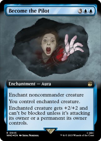 (945) Magic The Gathering Universes Beyond: Doctor Who: Extras Single: Become the Pilot (V.3) Holo Rare