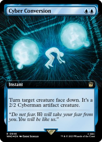 (946) Magic The Gathering Universes Beyond: Doctor Who: Extras Single: Cyber Conversion (V.3) Rare