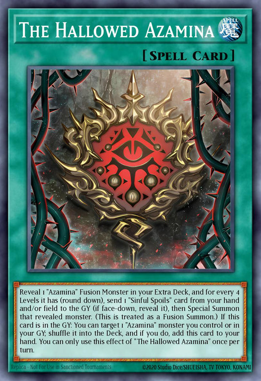 (112) YuGiOh TCG MP25: 2025 Mega-Pack Tin Single: The Hallowed Azamina  Secret Rare