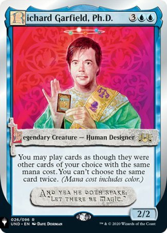 (026) Magic The Gathering The List Single: Richard Garfield, Ph.D. Rare