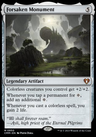 (950) Magic The Gathering Commander Masters: Extras Single: Forsaken Monument Mythic