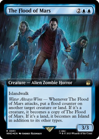 (951) Magic The Gathering Universes Beyond: Doctor Who: Extras Single: The Flood of Mars (V.3) Holo Rare