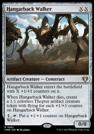 (951) Magic The Gathering Commander Masters: Extras Single: Hangarback Walker Holo Rare