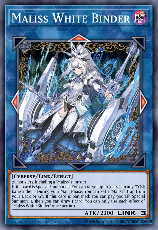 (126) YuGiOh TCG MP25: 2025 Mega-Pack Tin Single: Maliss Q White Binder  Secret Rare