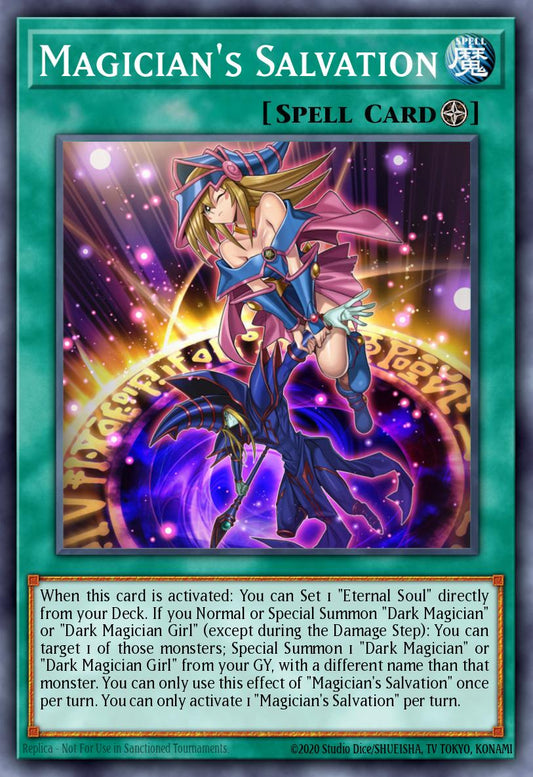 (068) YuGiOh TCG RA01: 25th Anniversary Rarity Collection Single: Magician's Salvation (V.6 - Collectors Rare)  Collectors Rare