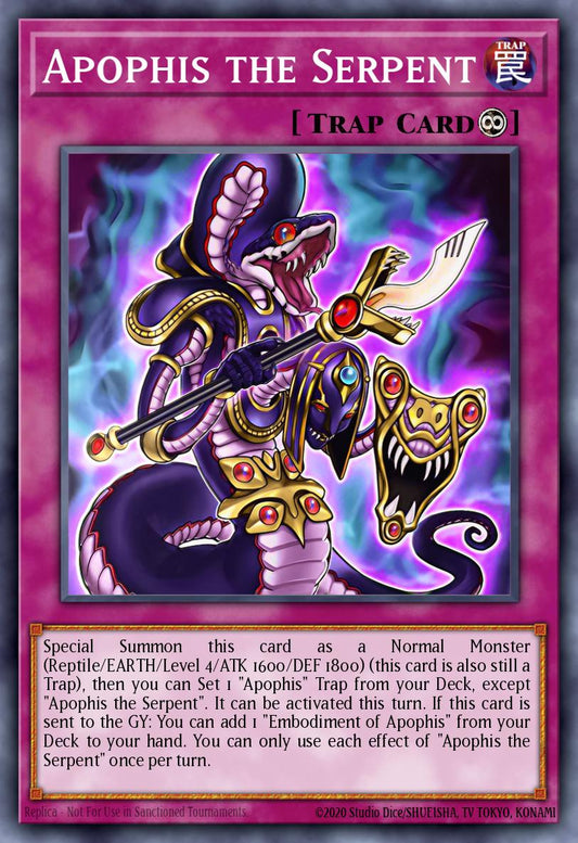 (010) YuGiOh TCG MZTM: Maze of the Master Single: Apophis the Serpent  Ultra Rare