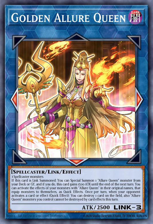 (058) YuGiOh TCG MZTM: Maze of the Master Single: Golden Allure Queen  Super Rare