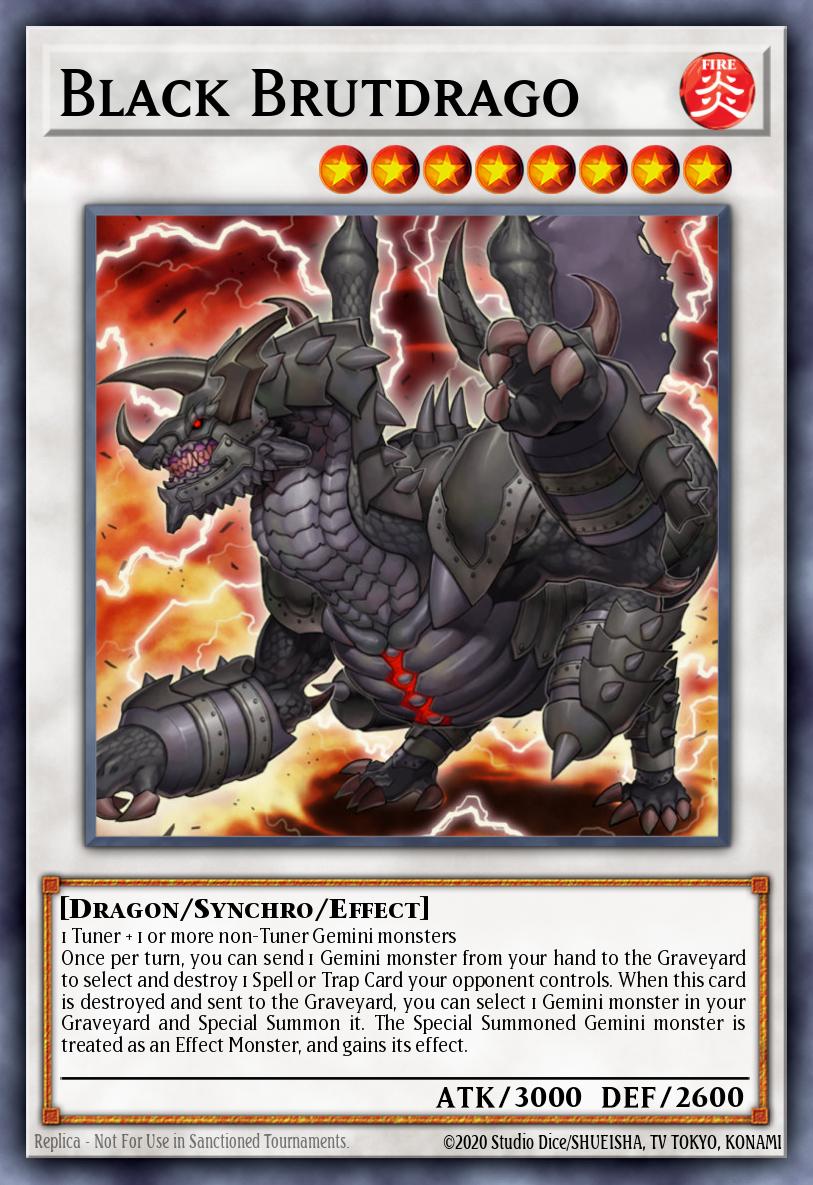 (043) YuGiOh TCG SOVR: Stardust Overdrive Single: Black Brutdrago Super Rare