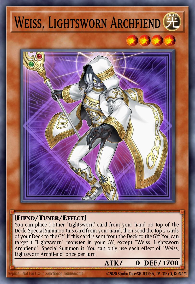 (024) YuGiOh TCG LEDE: Legacy of Destruction Single: Weiss, Lightsworn Archfiend Common