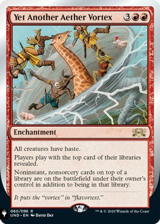 (060) Magic The Gathering The List Single: Yet Another Aether Vortex Rare