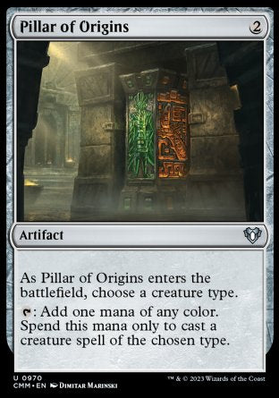 (970) Magic The Gathering Commander Masters: Extras Single: Pillar of Origins Uncommon