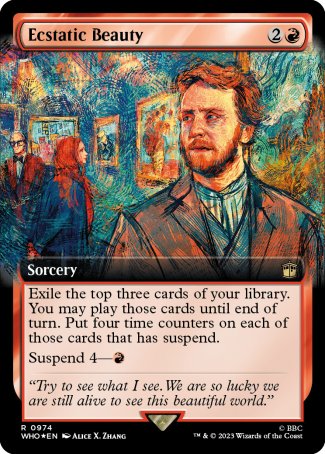 (974) Magic The Gathering Universes Beyond: Doctor Who: Extras Single: Ecstatic Beauty (V.3) Holo Rare