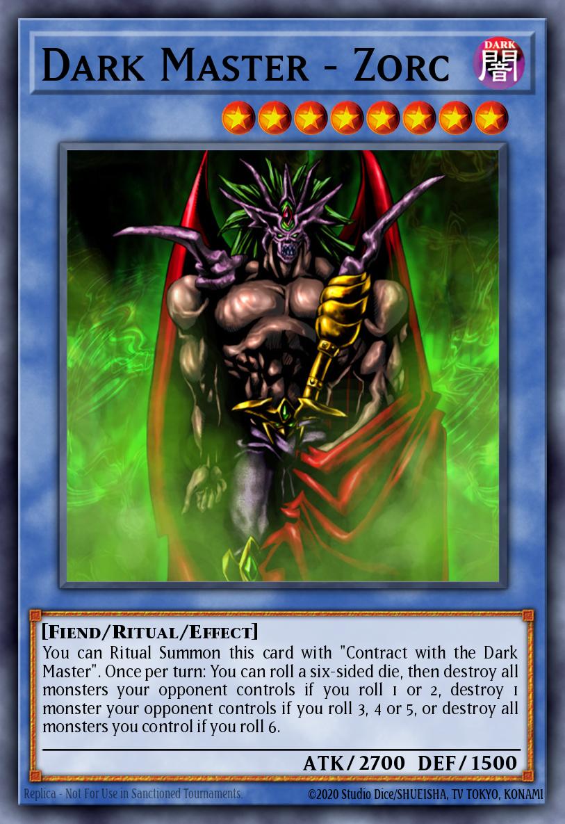 (EN082) YuGiOh TCG DCR: Dark Crisis Single: Dark Master - Zorc (V.2 - Super Rare) Super Rare