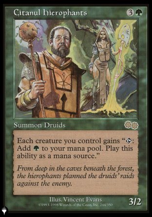 (244) Magic The Gathering The List Single: Citanul Hierophants Rare