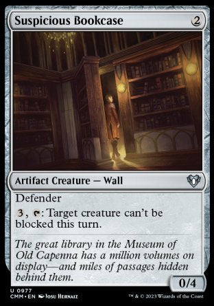 (977) Magic The Gathering Commander Masters: Extras Single: Suspicious Bookcase Uncommon