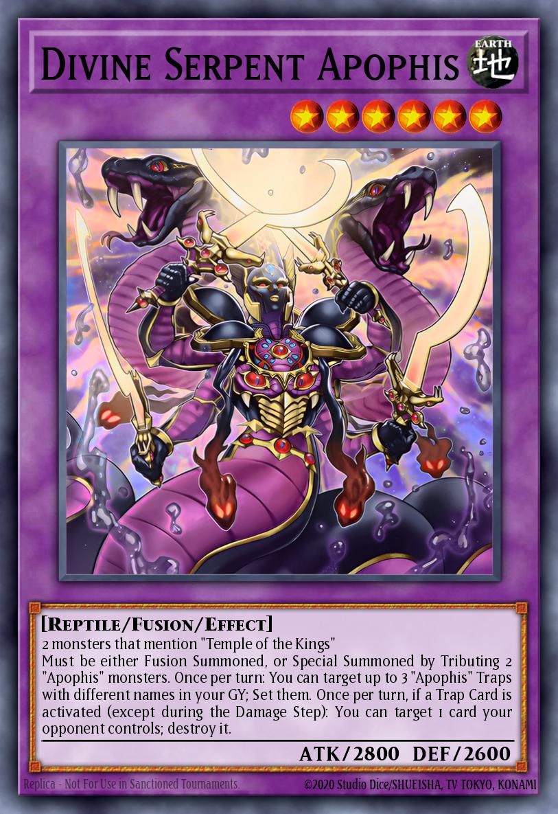(004) YuGiOh TCG MZTM: Maze of the Master Single: Divine Serpent Apophis  Super Rare