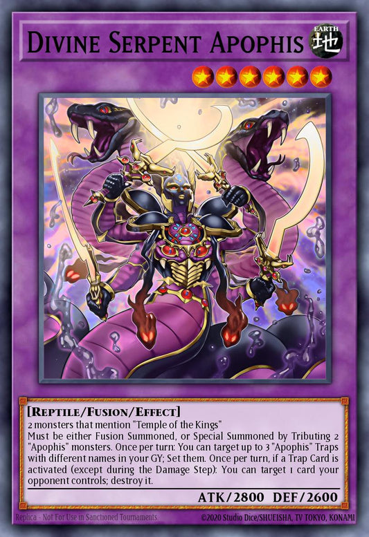(004) YuGiOh TCG MZTM: Maze of the Master Single: Divine Serpent Apophis  Super Rare