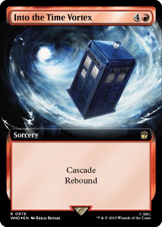 (978) Magic The Gathering Universes Beyond: Doctor Who: Extras Single: Into the Time Vortex (V.3) Holo Rare