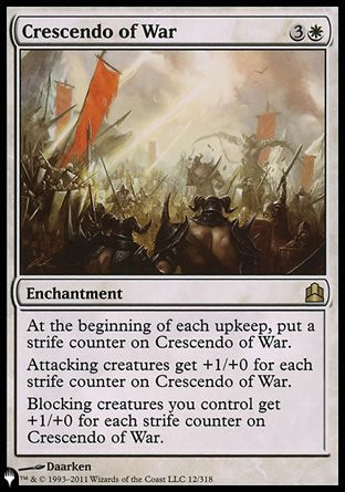 (012) Magic The Gathering The List Single: Crescendo of War Rare
