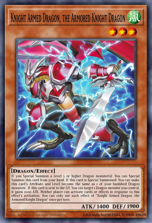 (012) YuGiOh TCG INFO: The Infinite Forbidden Single: Knight Armed Dragon, the Armored Knight Dragon  Common