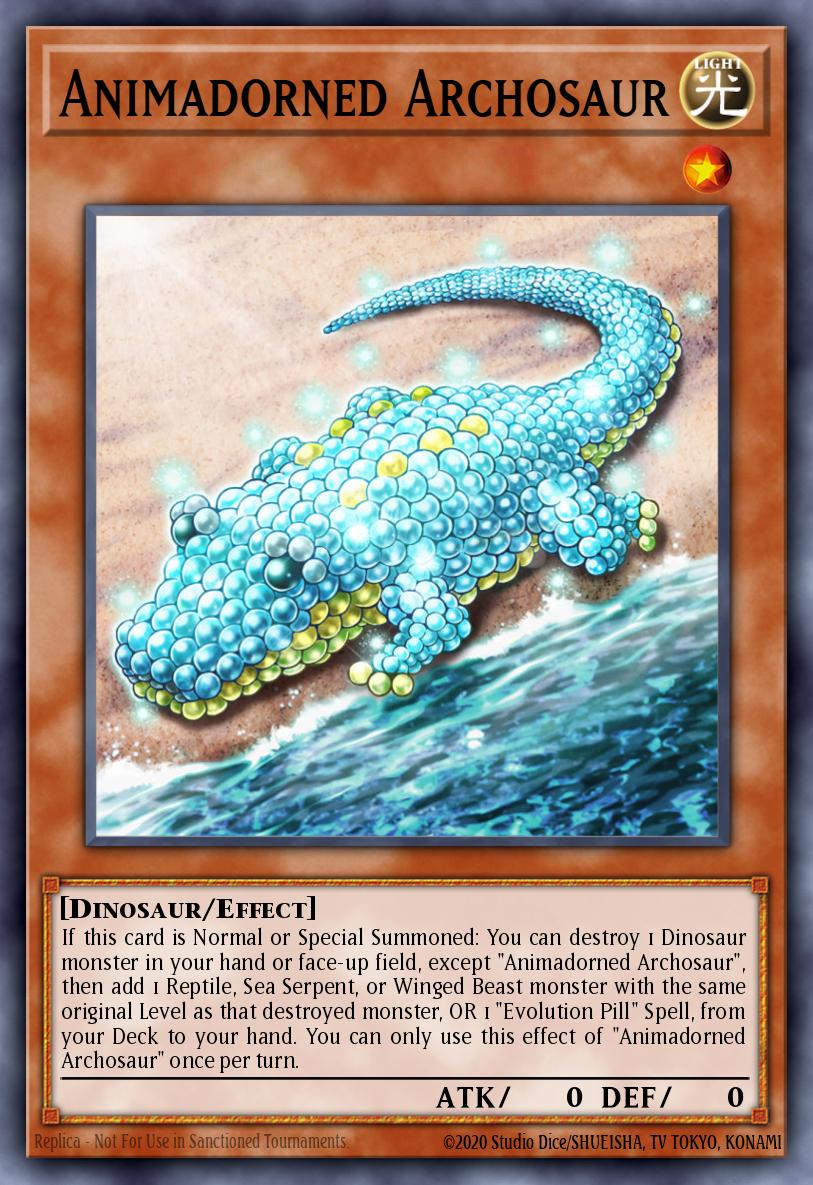 (050) YuGiOh TCG WISU: Wild Survivors Single: Animadorned Archosaur (V.1 - Rare) Rare