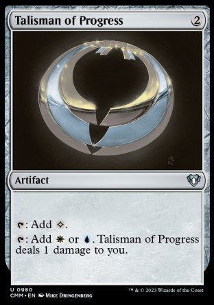 (980) Magic The Gathering Commander Masters: Extras Single: Talisman of Progress Uncommon