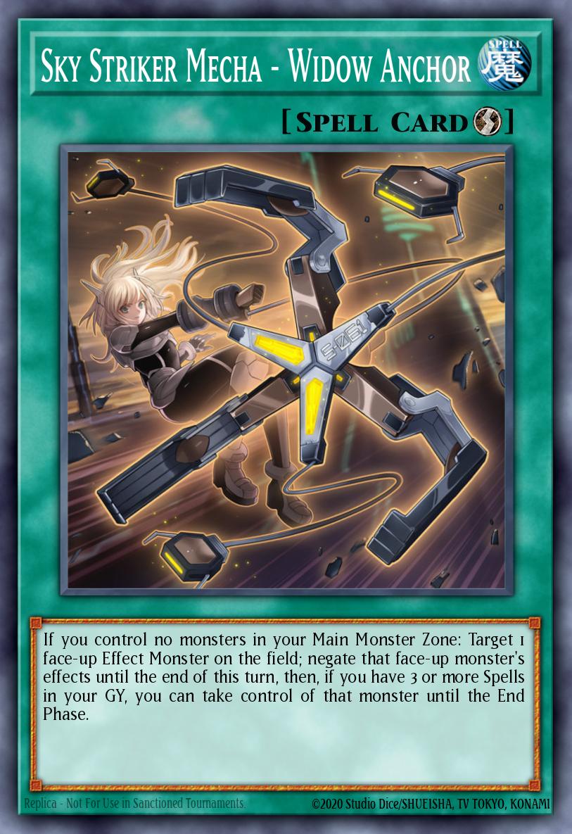 (264) YuGiOh TCG MP19: 2019 Gold Sarcophagus Tin Mega Pack Single: Sky Striker Mecha - Widow Anchor Ultra Rare