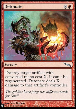 (088) Magic The Gathering The List Single: Detonate Uncommon