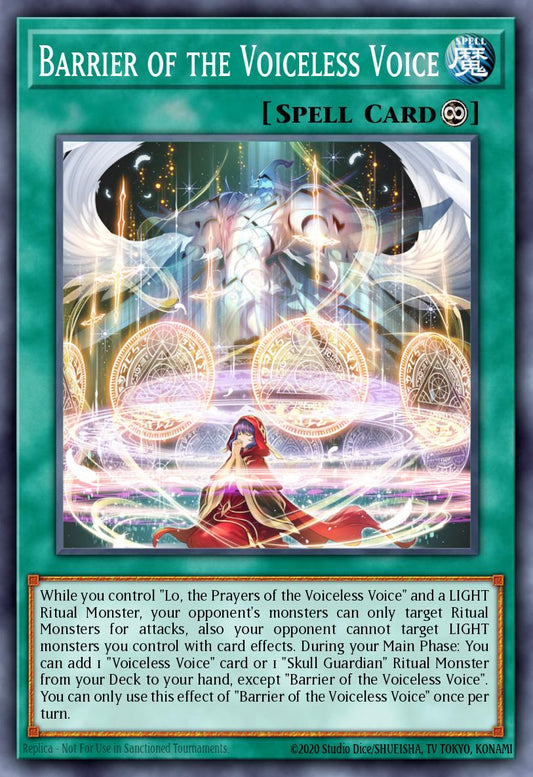 (067) YuGiOh TCG PHNI: Phantom Nightmare Single: Barrier of the Voiceless Voice  Super Rare