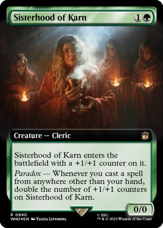 (990) Magic The Gathering Universes Beyond: Doctor Who: Extras Single: Sisterhood of Karn (V.3) Rare