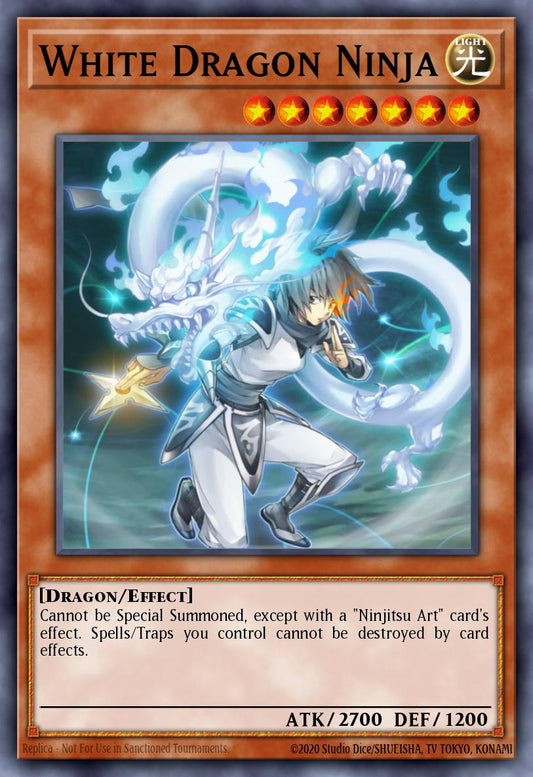 (444) YuGiOh TCG MP25: 2025 Mega-Pack Tin Single: White Dragon Ninja  Common