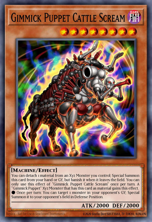 (009) YuGiOh TCG INFO: The Infinite Forbidden Single: Gimmick Puppet Cattle Scream  Common