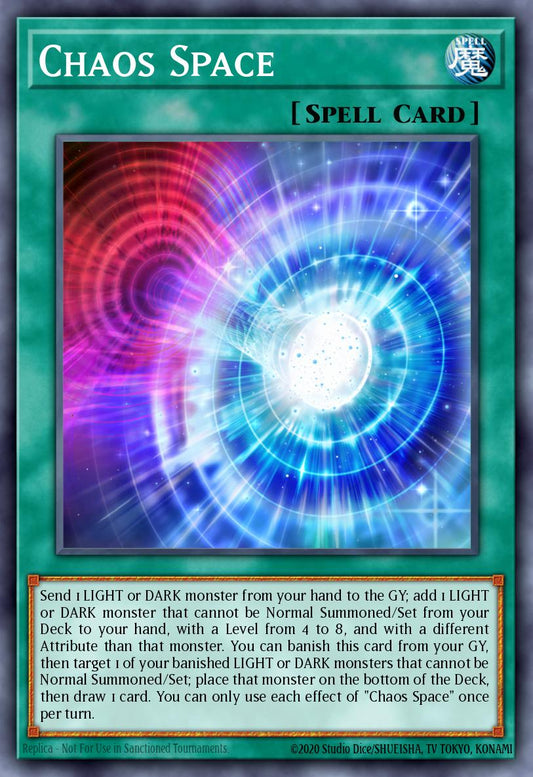 (065) YuGiOh TCG RA01: 25th Anniversary Rarity Collection Single: Chaos Space (V.2 - Ultra Rare)  Ultra Rare