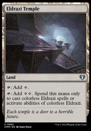 (992) Magic The Gathering Commander Masters: Extras Single: Eldrazi Temple Uncommon
