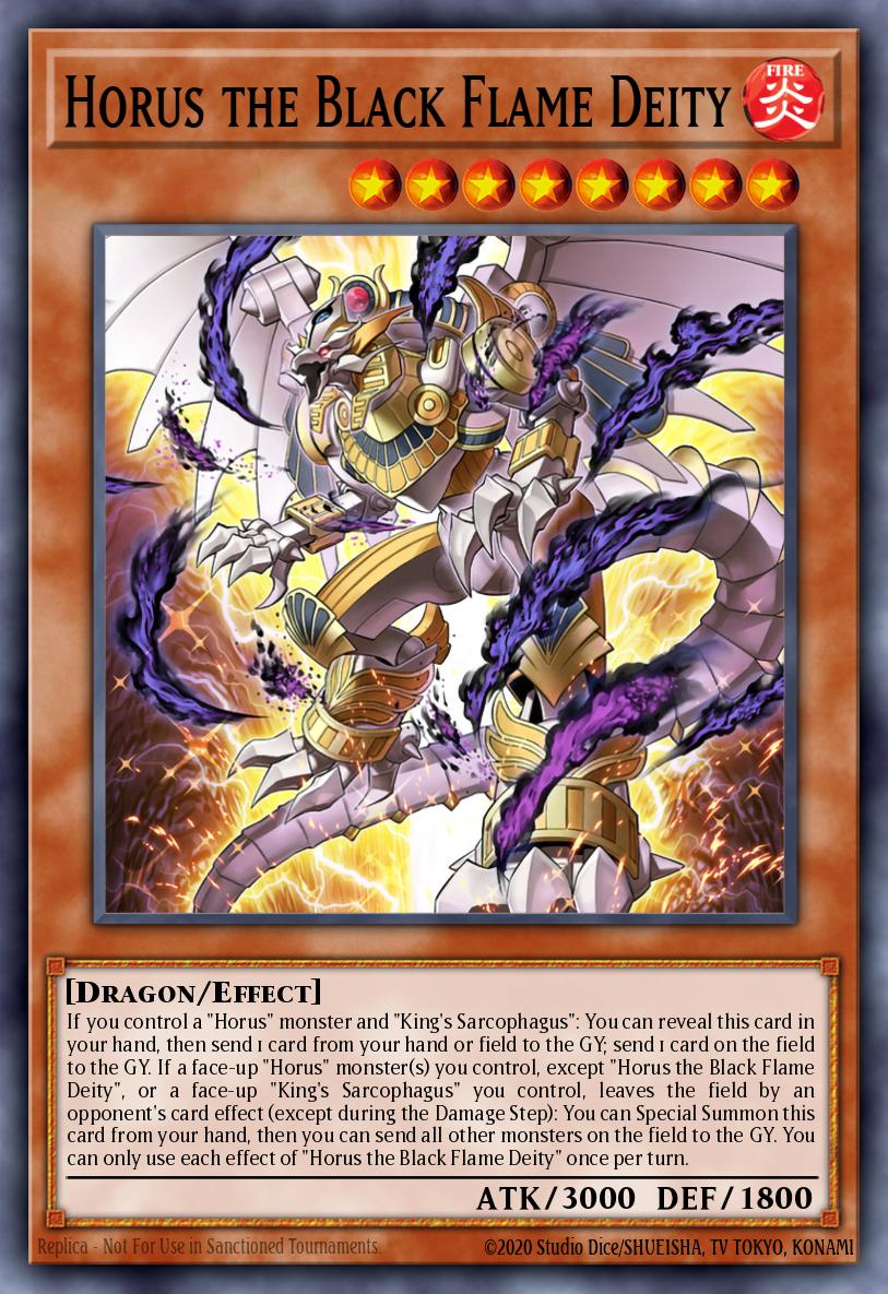 (018) YuGiOh TCG PHNI: Phantom Nightmare Single: Horus the Black Flame Deity (V.1 - Secret Rare) Secret Rare