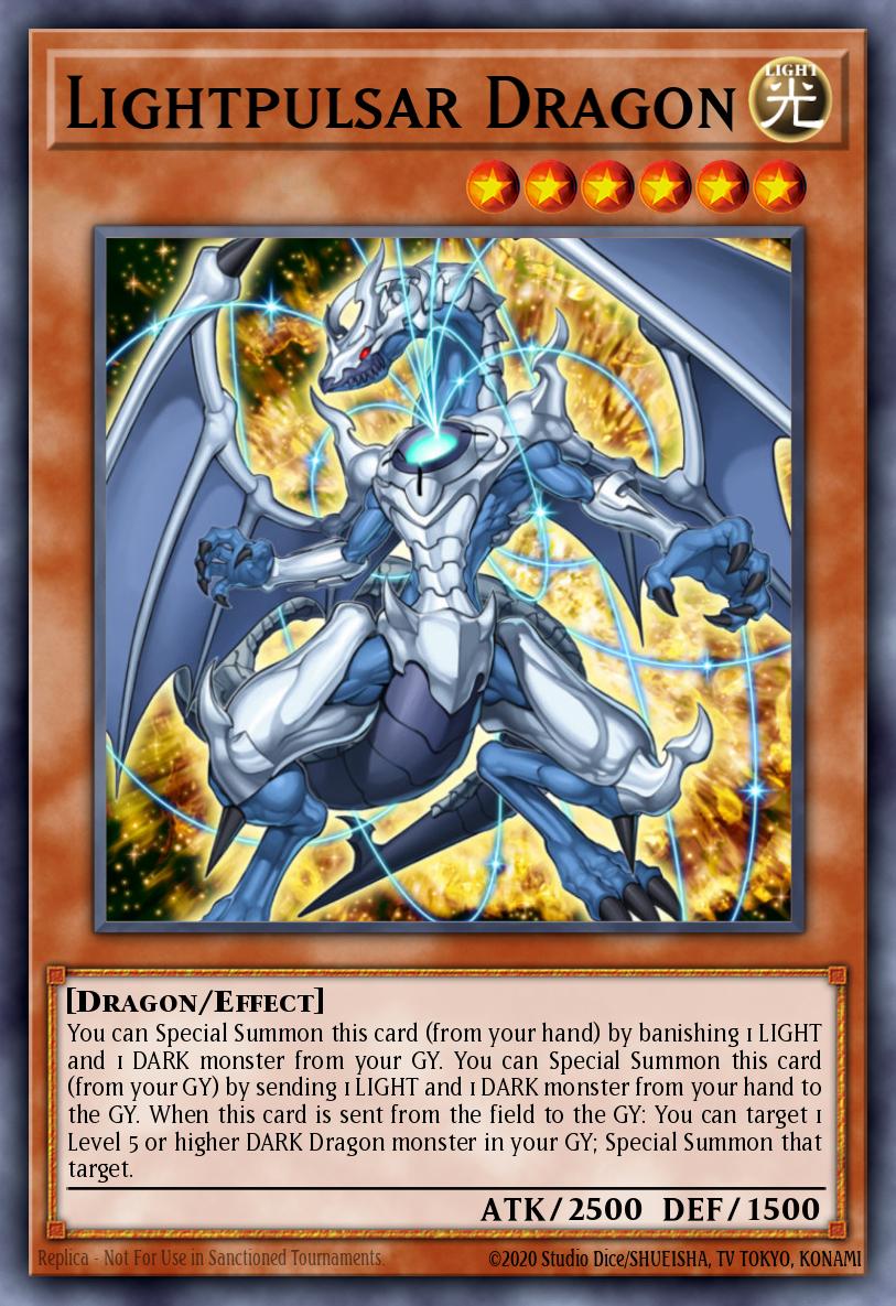 (176) YuGiOh TCG RA04: Quarter Century Stampede Single: Lightpulsar Dragon (V.1 - Platinum Secret Rare) Platinum Secret Rare