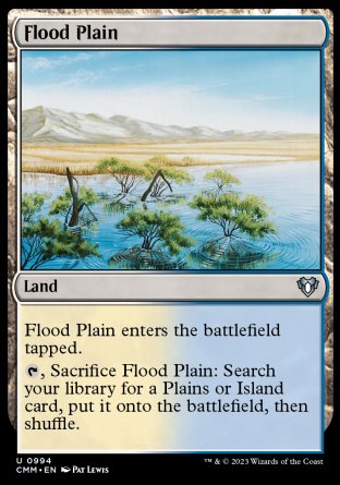 (994) Magic The Gathering Commander Masters: Extras Single: Flood Plain Uncommon