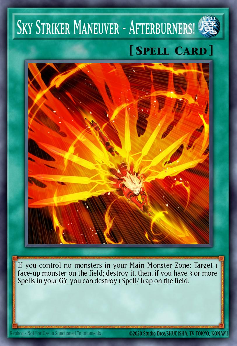 (261) YuGiOh TCG MP19: 2019 Gold Sarcophagus Tin Mega Pack Single: Sky Striker Maneuver - Afterburners! Super Rare