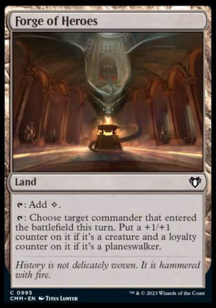 (995) Magic The Gathering Commander Masters: Extras Single: Forge of Heroes Common