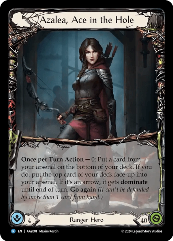(001) Flesh & Blood TCG Armory Deck: Azalea Single: Azalea, Ace in the Hole (Regular) Rare