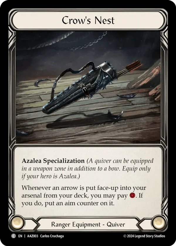 (003) Flesh & Blood TCG Armory Deck: Azalea Single: Crow's Nest (Regular) Common