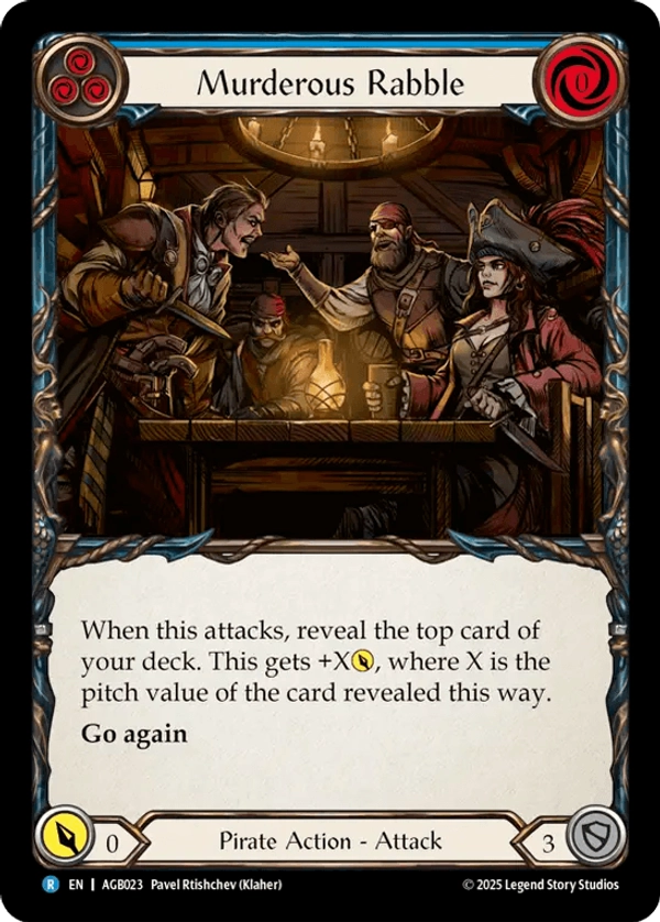 (023) Flesh & Blood TCG Armory Deck: Gravy Bones Single: Murderous Rabble (Regular) Rare