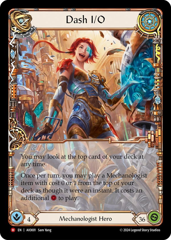 (001) Flesh & Blood TCG Armory Deck: Dash I/O Single: Dash I/O (Regular) Majestic