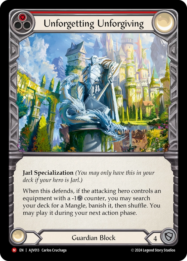 (013) Flesh & Blood TCG Armory Deck Origins: Jarl Vetreidi Single: Unforgetting Unforgiving (Rainbow Foil) Majestic